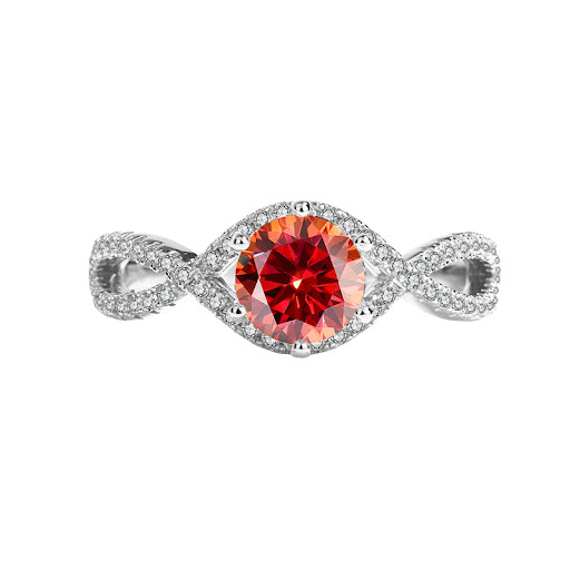 Title 10, Womens Sterling Silver Ring featuring Moissani...