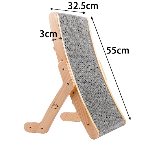 3 In 1 Wooden Cat Scratcher Board Detachable Lounge Bed Cat Scratching Post Grinding Claw Toys Scrapers for Cats Pet Pro