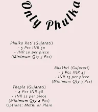 Only Phulka menu 1