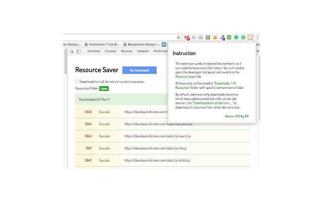 Save All Resources chrome extension