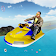 Flying Water Jetski Stunts Car Race 3D icon