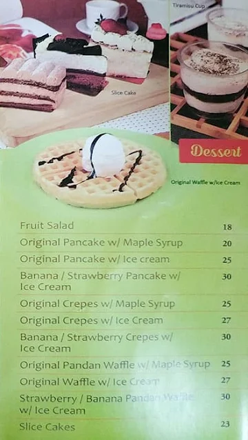 JNJ Cafe & Bakery menu 