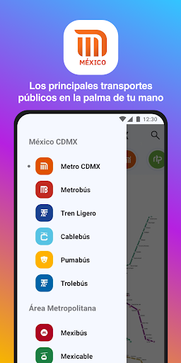 Screenshot Metro Metrobús CDMX - Mexico