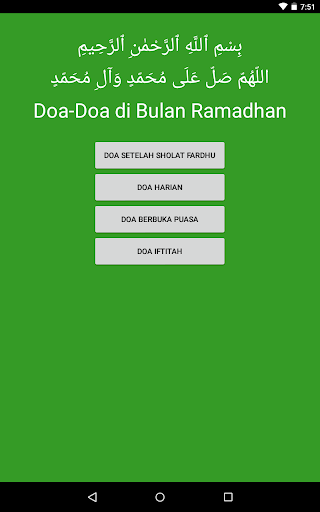 Doa Harian Ramadhan