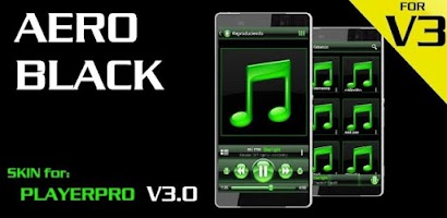 SKIN PLAYERPRO V3 AERO GREEN Screenshot