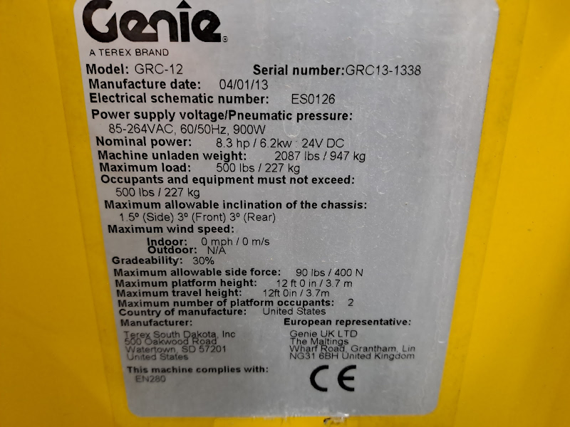 Picture of a GENIE GRC-12