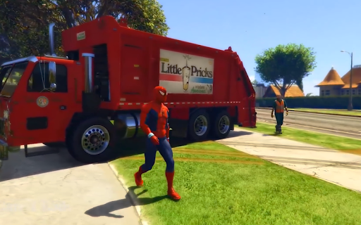 Superheroes Garbage Truck Drive 2018