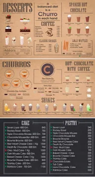 The Churro Co menu 1