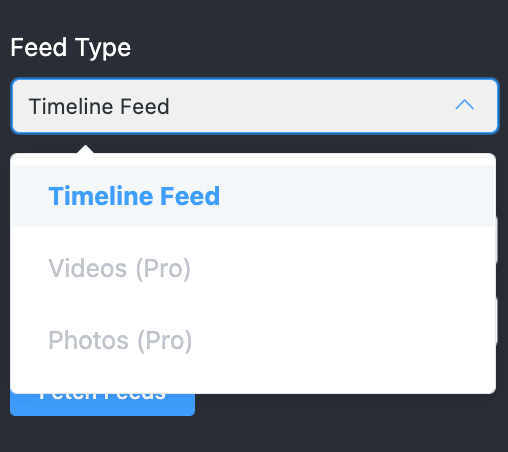 In this free vs. pro discussion Facebook feed offers premium options