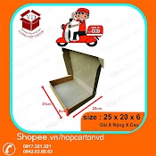 Hộp Carton Nắp Gài Đựng Quần Áo Phụ Kiện Size 25X20X6