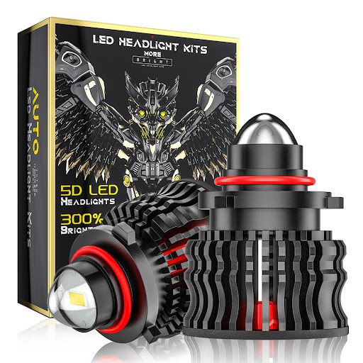 Title 5, Fog Lamp 9005HB3 9006HB4 60W Laser with Lens. E...