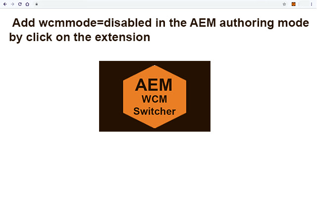 AEM WCM Mode Switcher chrome extension