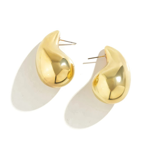 Title 6, Vintage Comma Teardrop Punk Earrings — Make a s...