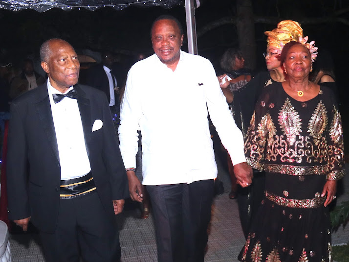 President Uhuru Kenyatta attended the couple's 61st anniversary in 2019.