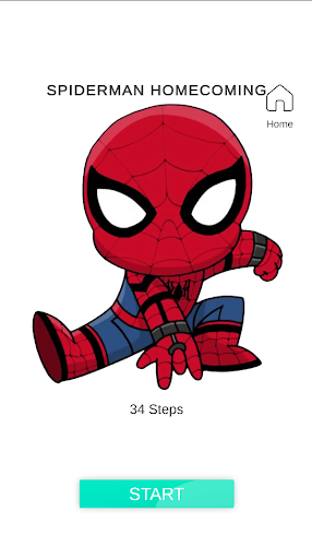 How to Draw Spider Boy easily