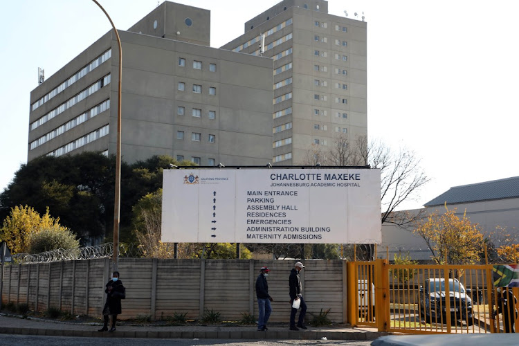 The continued closure of Charlotte Maxeke Johannesburg Academic Hospital after a fire damaged the facility has Gauteng's clinicians worried as Covid-19 infections surge in the province. File photo.