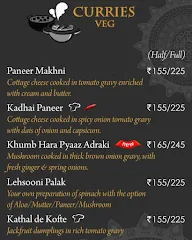 Benares menu 7