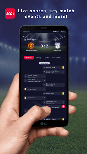 Screenshot Fan360 - football live score