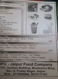 JFC-Jaipur Food Company menu 1