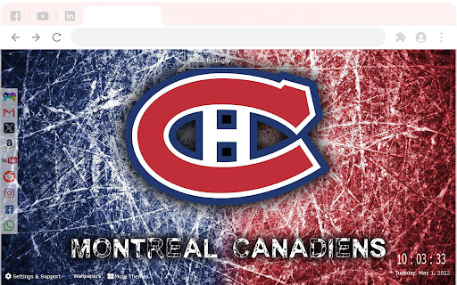 Montreal Canadiens Dynamic New Tab Wallpapers