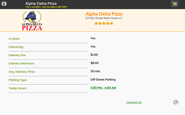 Alpha Delta Pizza