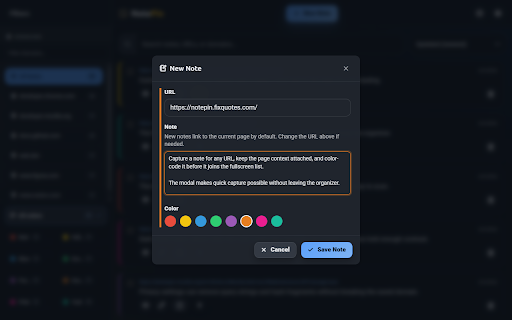 NotePin: Web Page Notes & Sticky Notes screenshot 5
