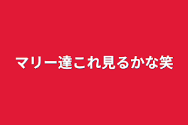 マリー達これ見るかな笑