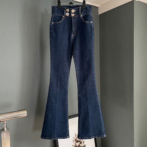 Title 5, Womens Thin Slim-fit Stretch Light-colored Fla...