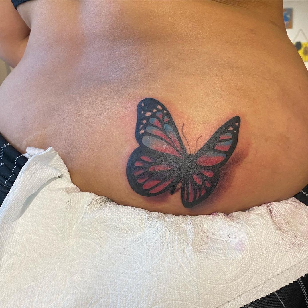 3D Butterfly Tattoo