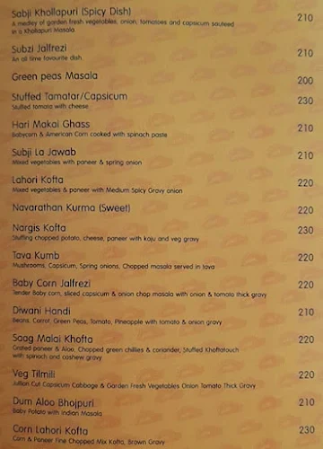 Kakal-Kai Ruchi menu 
