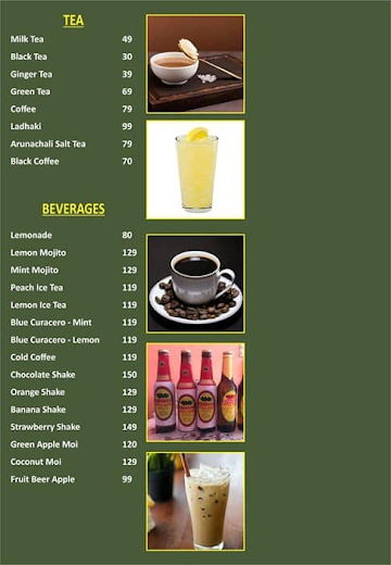 Arunachali Naloi's Restaurant & Cafe menu 