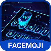 3D Hologram Neon Emoji Keyboard Theme  Icon