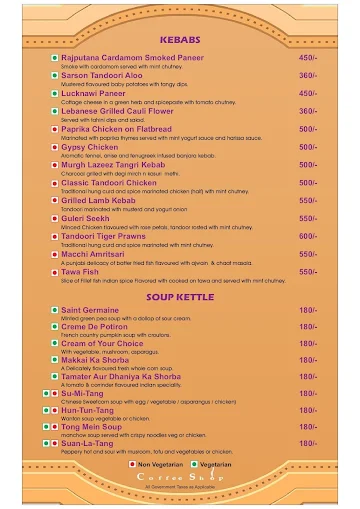 Coffee Shop - Vits menu 