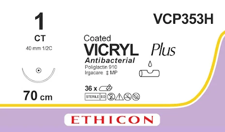 Vicryl Plus 1 CT 70cm VCP353H