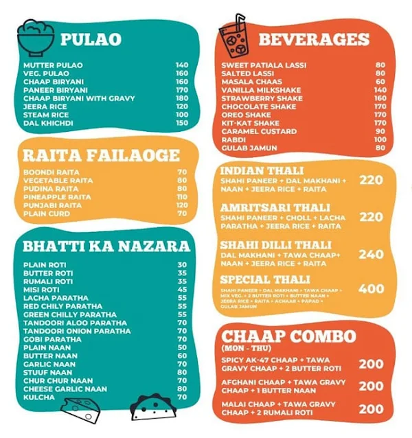 Dilli Chap House menu 