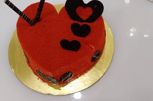 Heart Shaped Red Velvet Cake