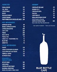 Blue Bottle Cafe menu 2