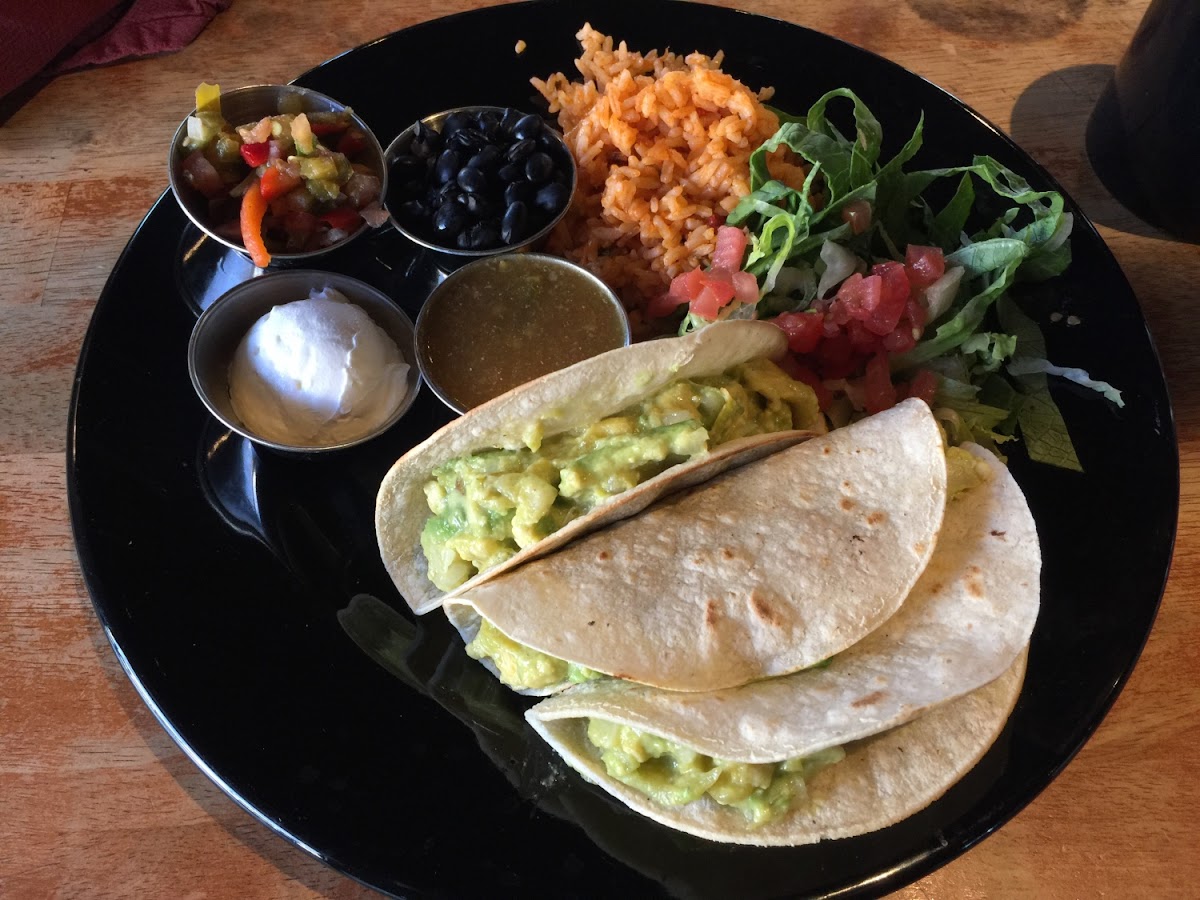 Breakfast tacos with avocado