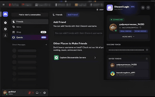 Token Login for Discord screenshot 1