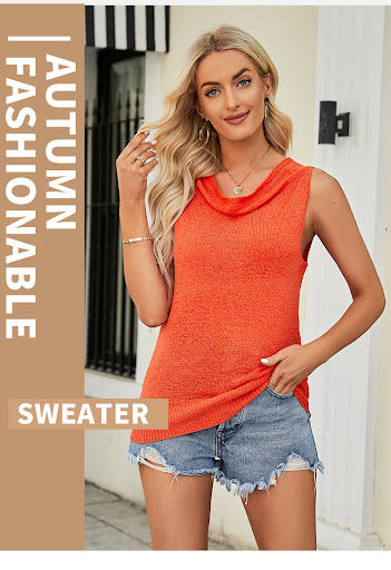Title 3, Womens Sleeveless Blouse Pile Collar Pullover ...