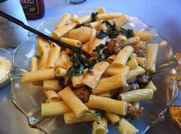 Rigatoni with Sausage and Kale