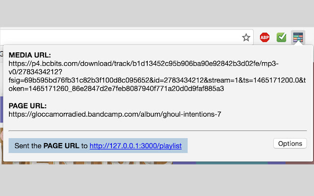 Media Grabber chrome extension