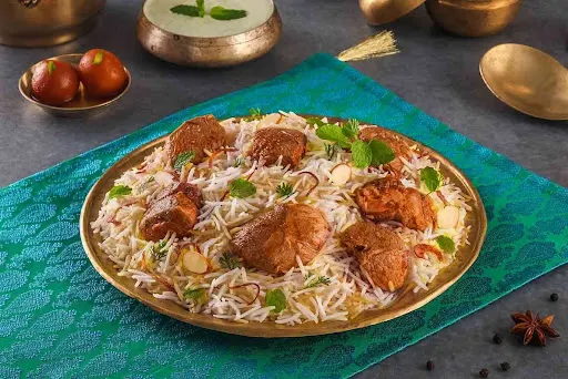 Spicy Dum Gosht Biryani (Hyderabadi Dum Mutton Biryani - Serves 2)