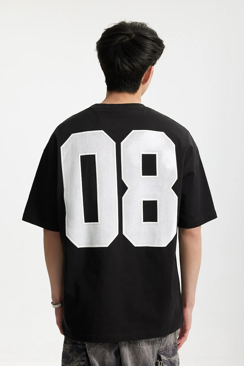 Title 11, American Digital T-shirt met schuimletterprint....
