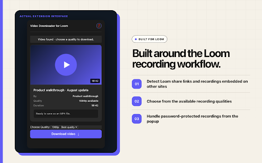 Loom Video Downloader – Recording Saver screenshot 2