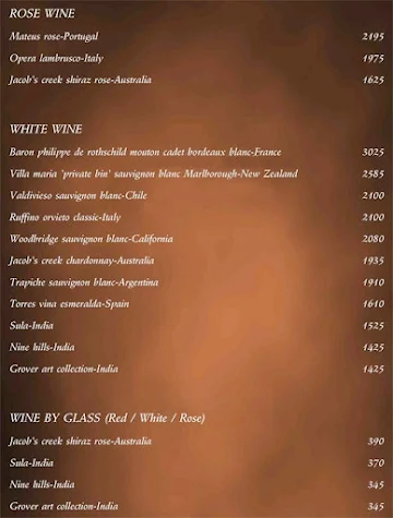 MediumWellDone menu 