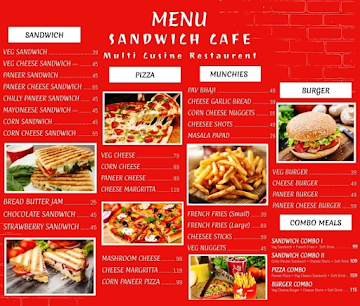 Sandwich Cafe menu 