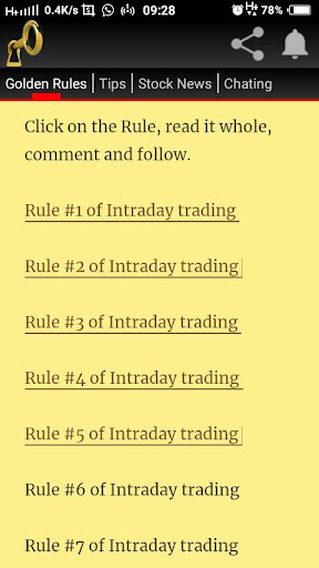 Golden Rules of Intraday Trading