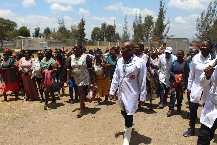 Industrialist Thuo Mathenge takes residents who paid him a visit on Friday on a tour of his vast business empire in Nyeri county to inspire them to follow suit and invest in the county