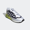 zx 2k boost futureshell footwear white / core black / acid yellow